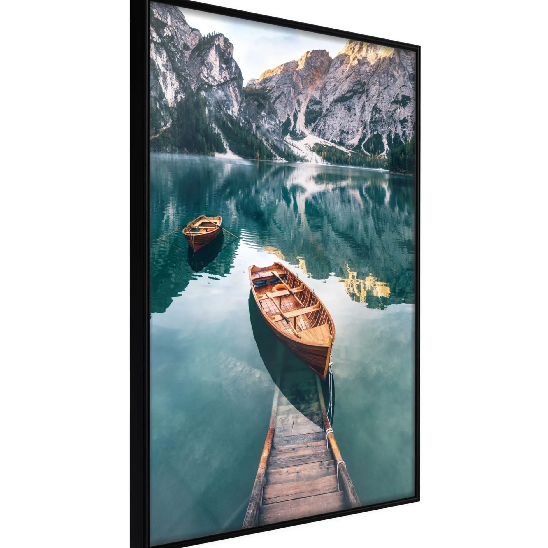 Poster 'Boats In Dolomites'