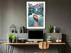 Poster 'Boats In Dolomites'