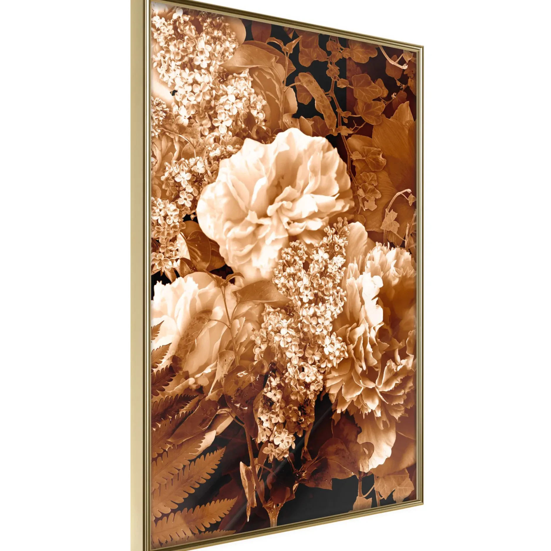Poster 'Bouquet in Sepia'