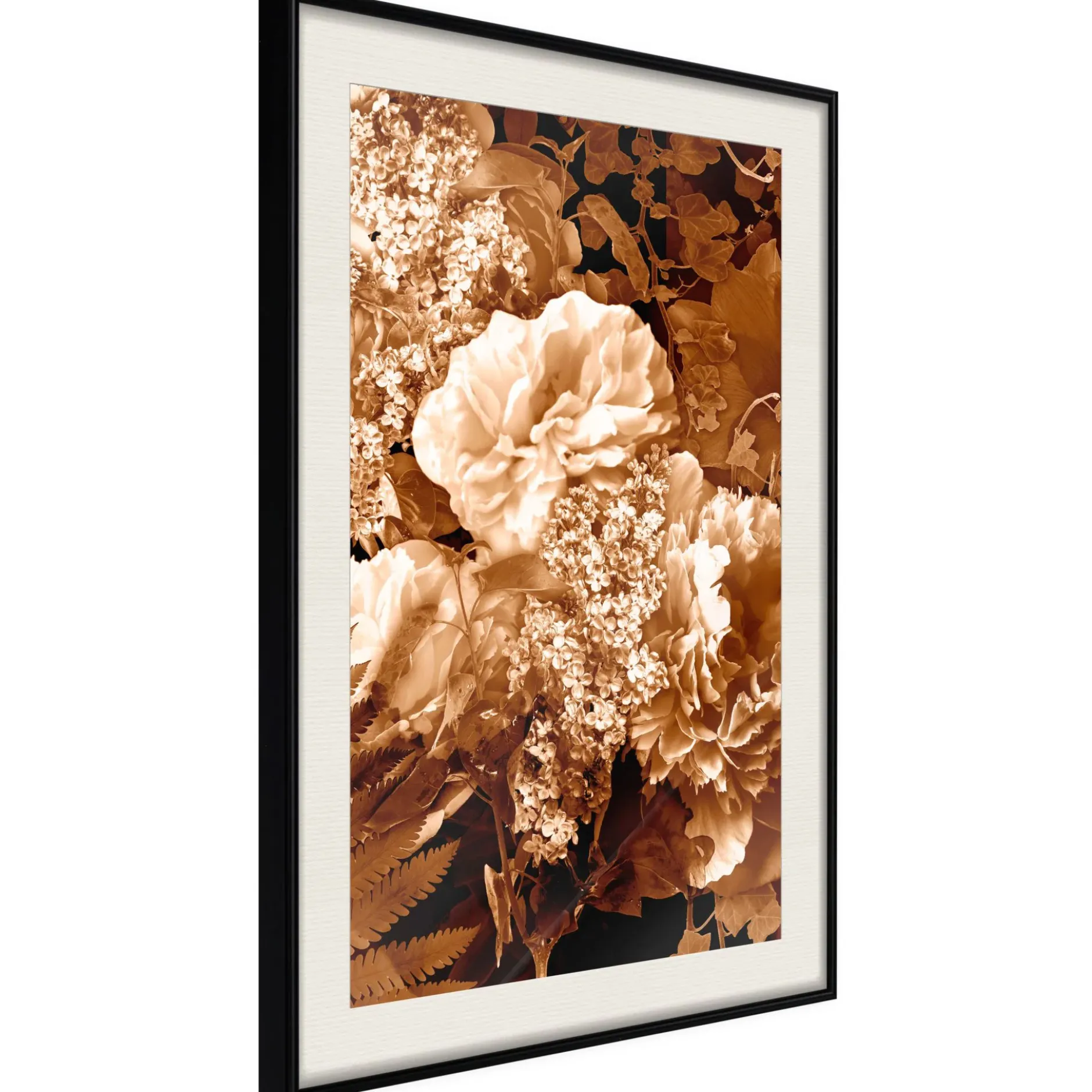 Poster 'Bouquet in Sepia'