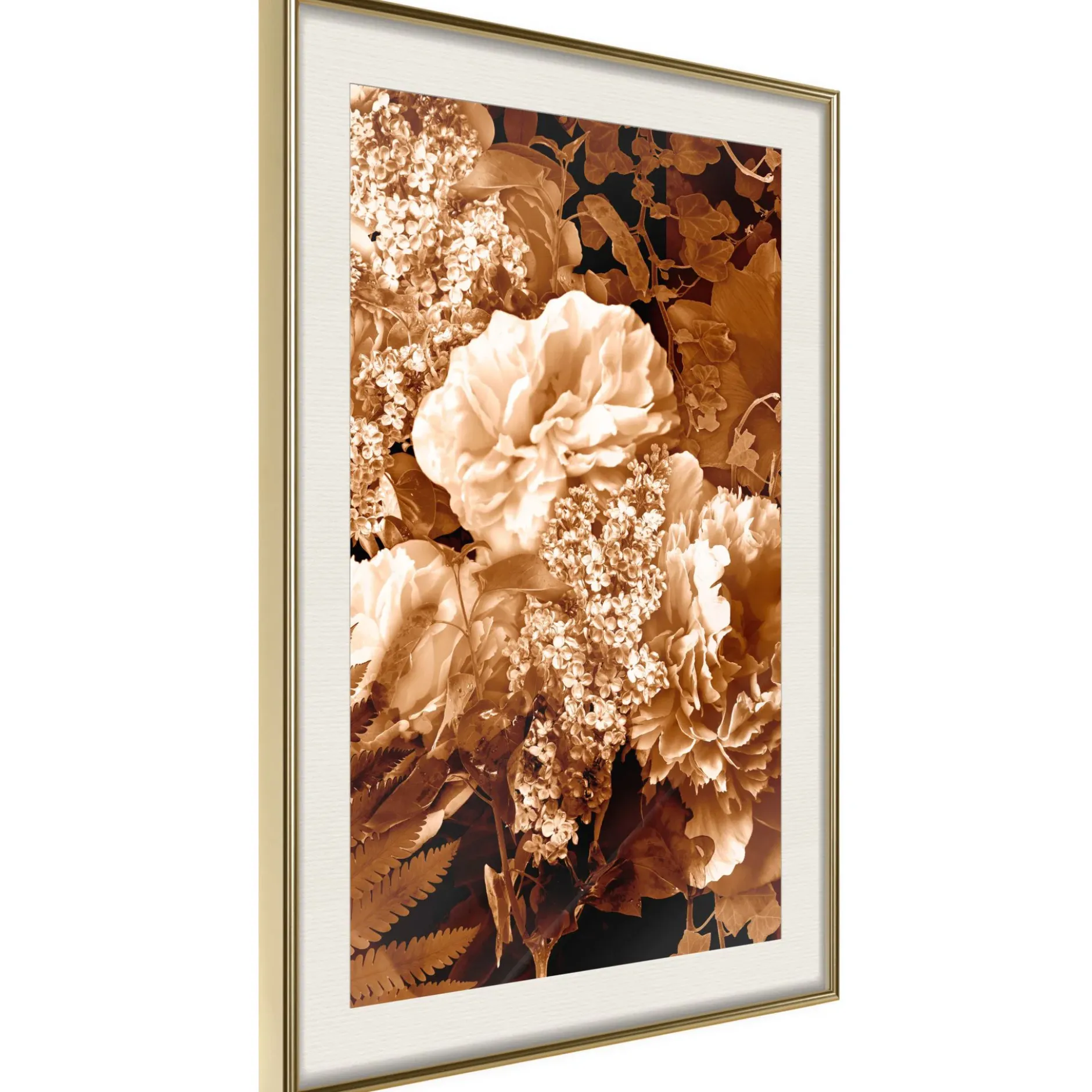 Poster 'Bouquet in Sepia'