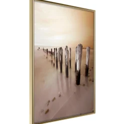 Poster 'Breakwater in Sepia'