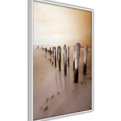 Poster 'Breakwater in Sepia'