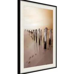 Poster 'Breakwater in Sepia'