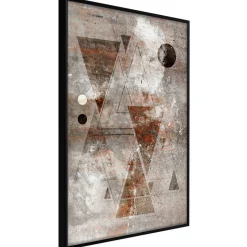 Poster 'Brick-Built Triangles'