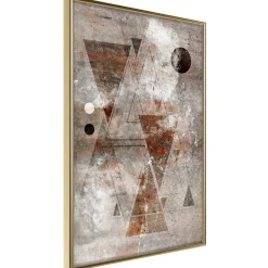 Poster 'Brick-Built Triangles'