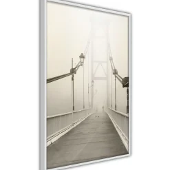 Poster 'Bridge Disappearing into Fog'