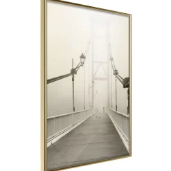 Poster 'Bridge Disappearing into Fog'