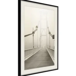Poster 'Bridge Disappearing into Fog'