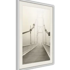 Poster 'Bridge Disappearing into Fog'