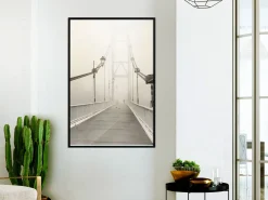 Poster 'Bridge Disappearing into Fog'