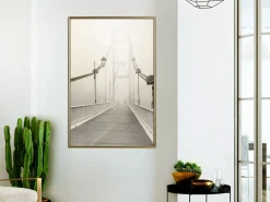 Poster 'Bridge Disappearing into Fog'