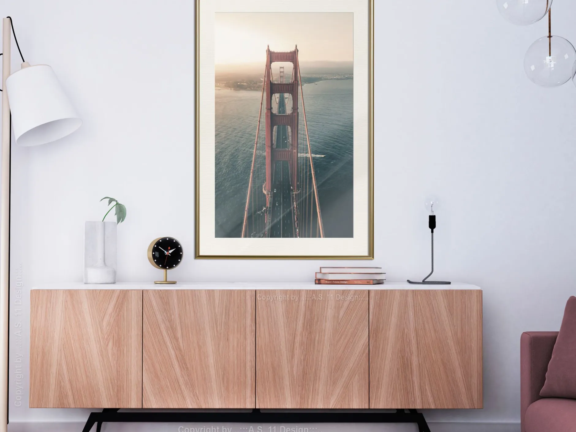 Poster 'Bridge in San Francisco I'