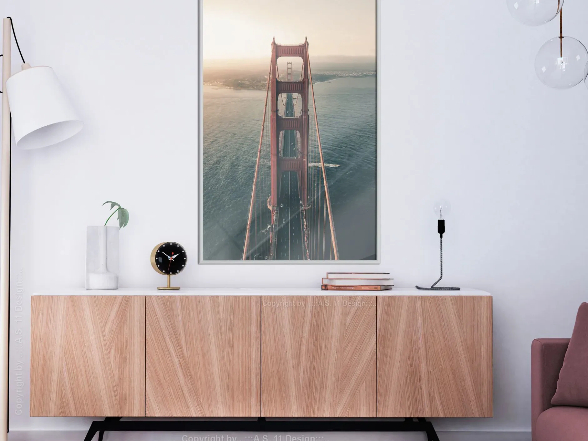 Poster 'Bridge in San Francisco I'