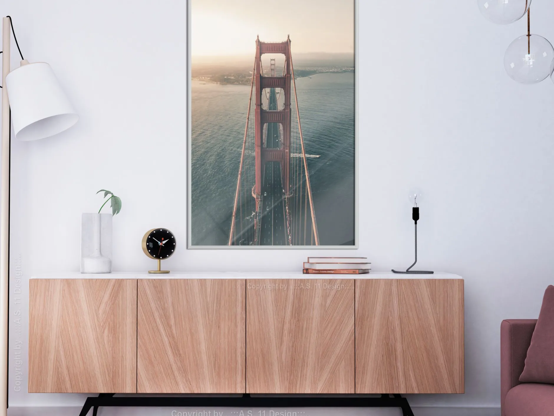 Poster 'Bridge in San Francisco I'