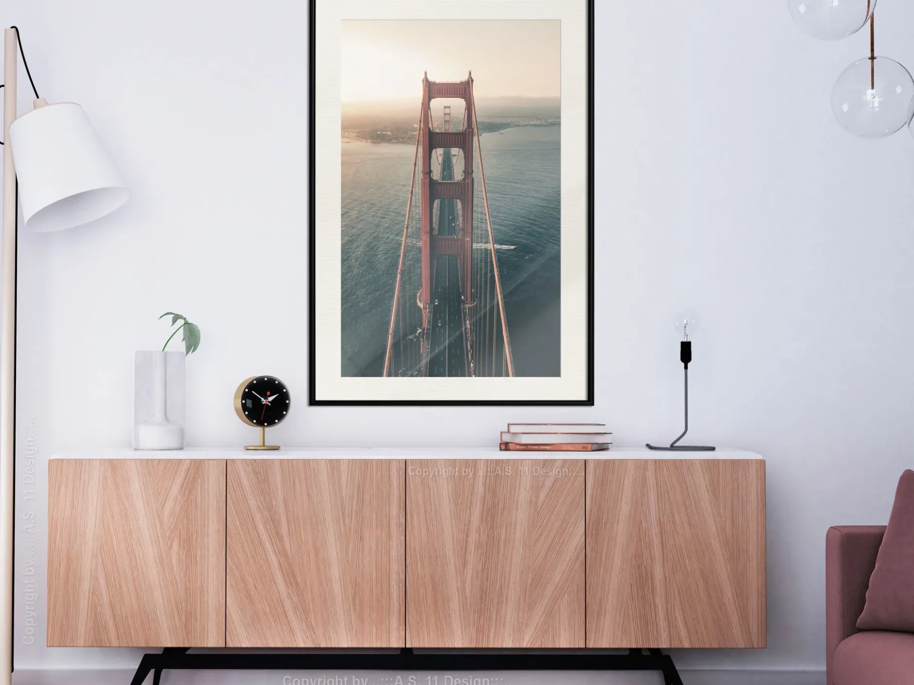 Poster 'Bridge in San Francisco I'