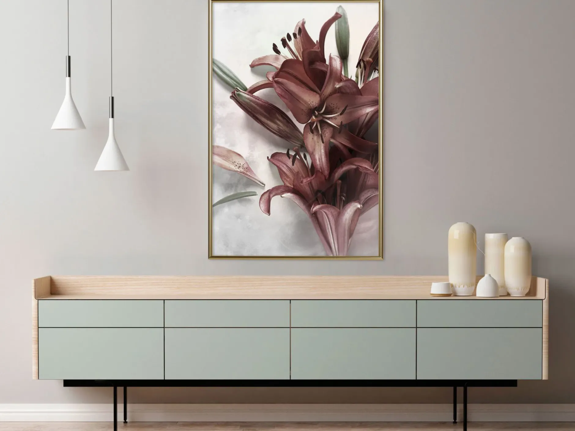 Poster 'Burgundy Solace'