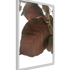 Poster 'Burgundy Tilia Leaf'