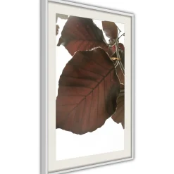 Poster 'Burgundy Tilia Leaf'