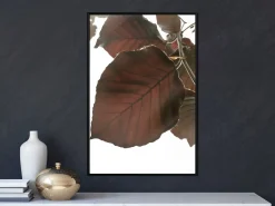 Poster 'Burgundy Tilia Leaf'