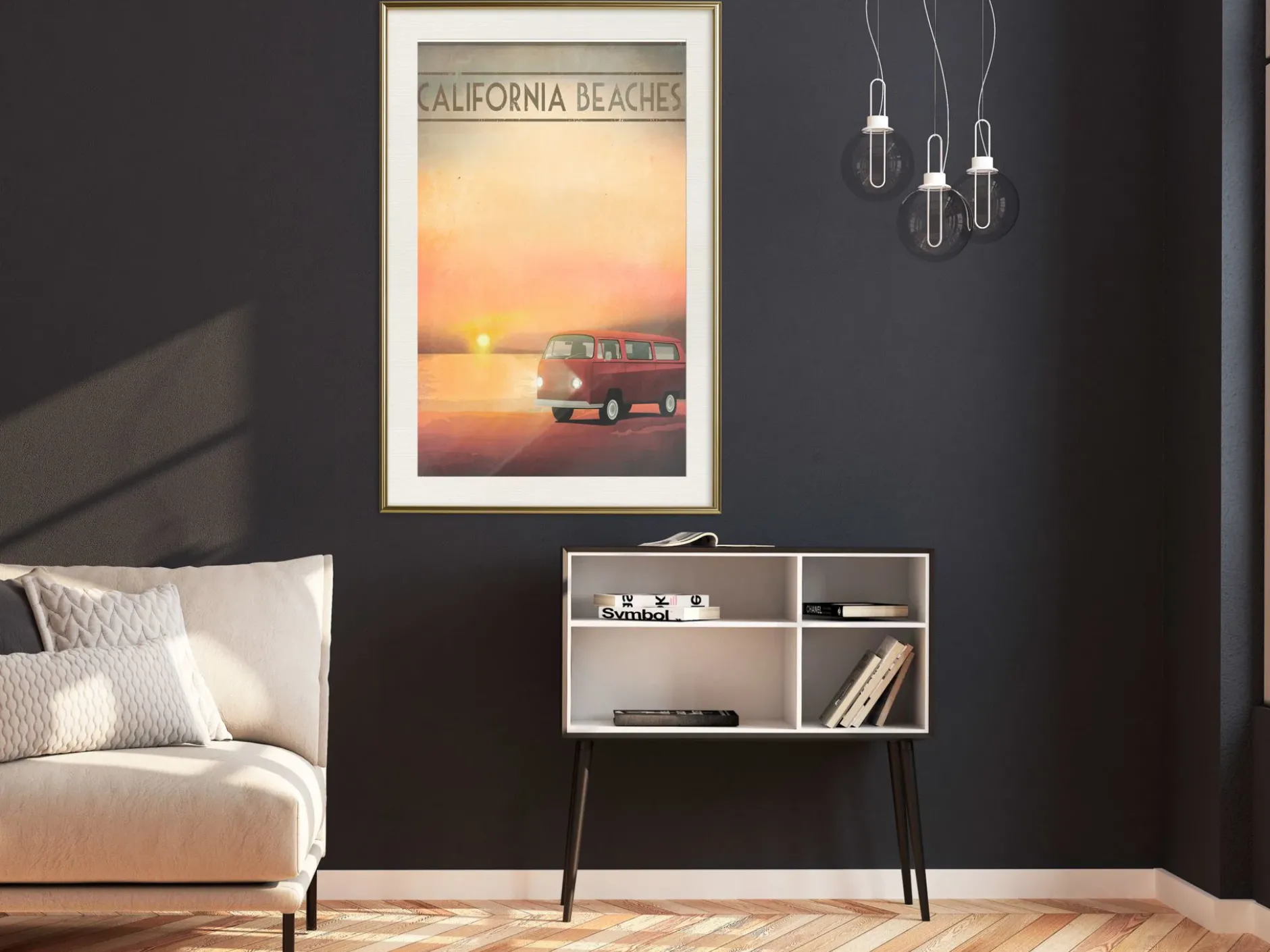Poster 'California Beaches'