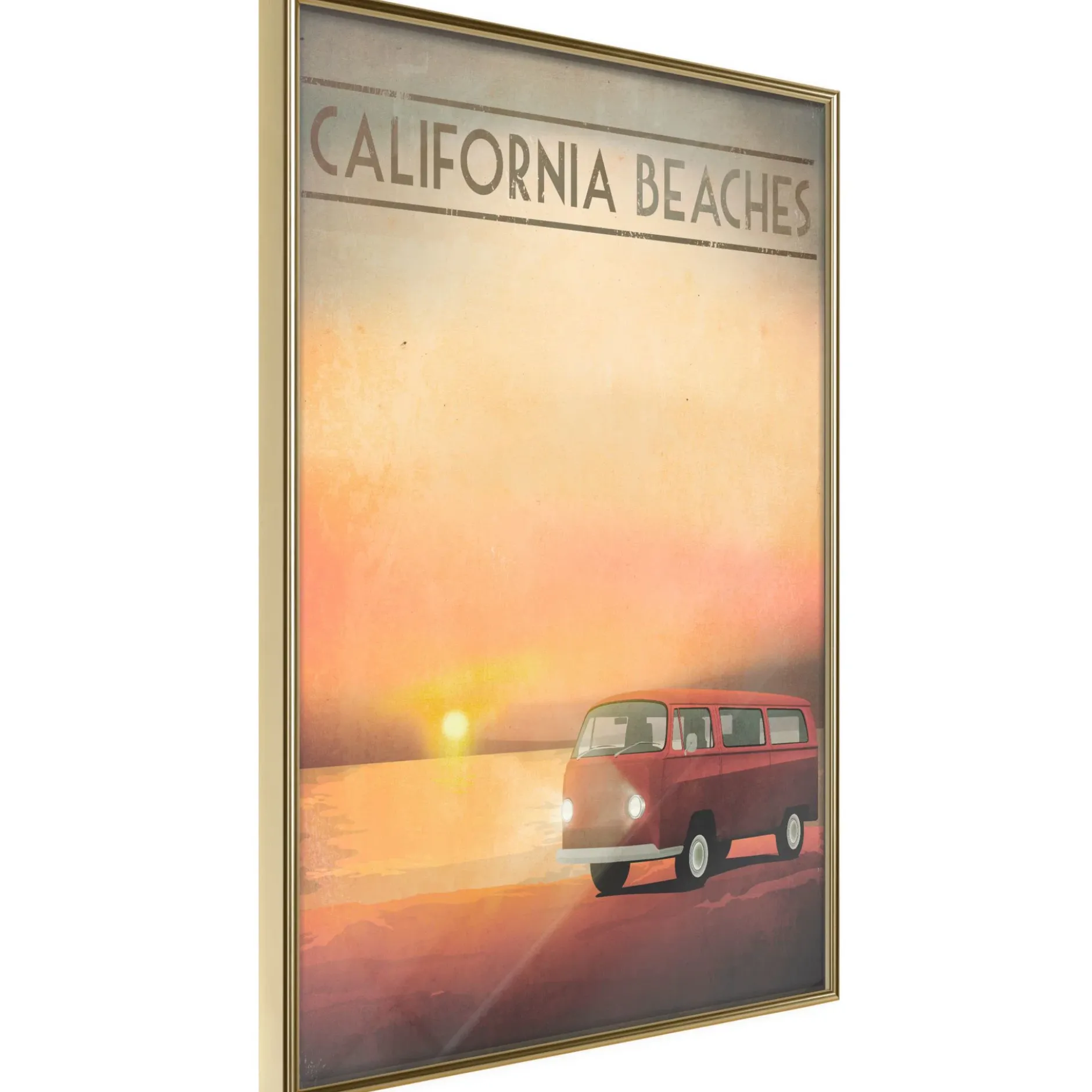 Poster 'California Beaches'