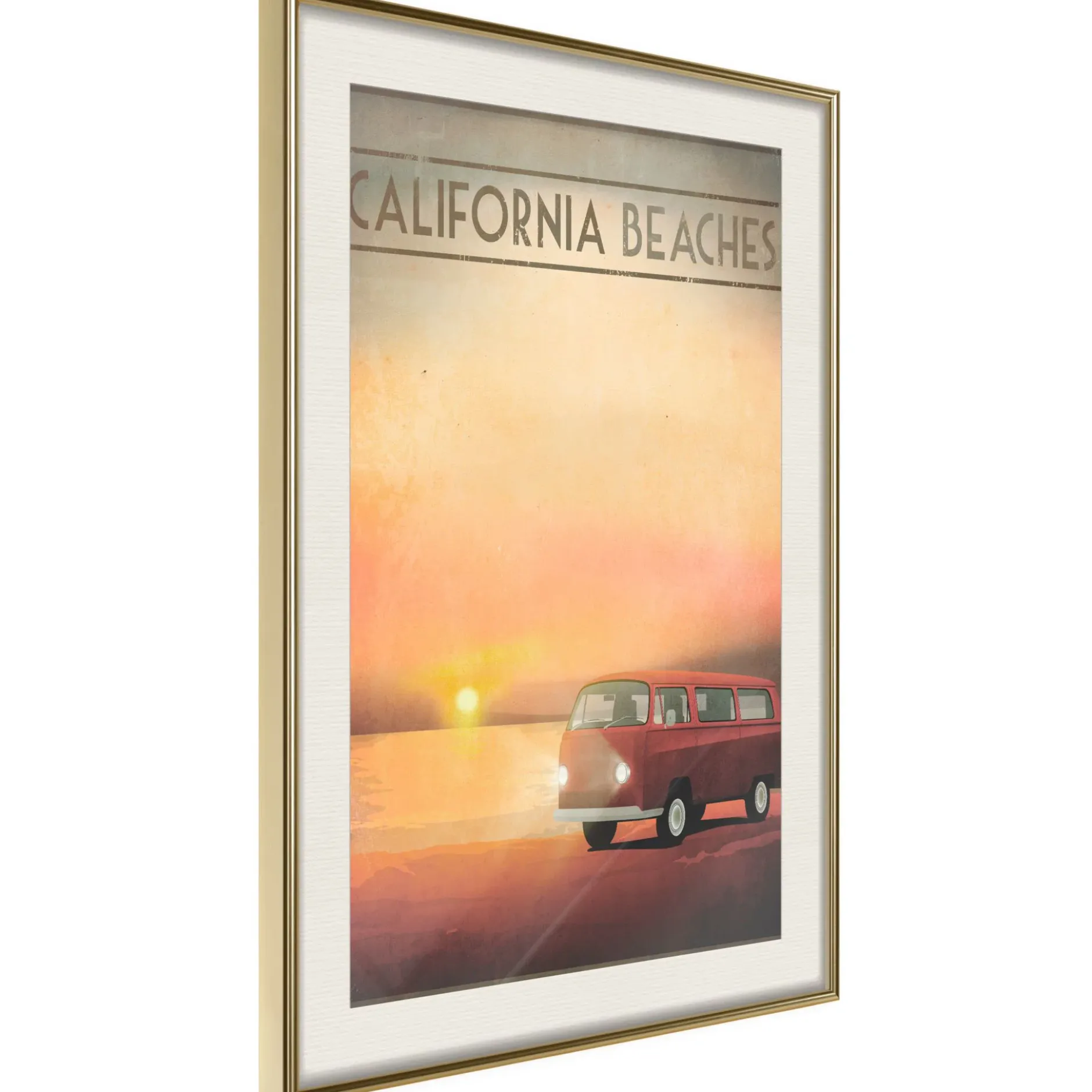 Poster 'California Beaches'