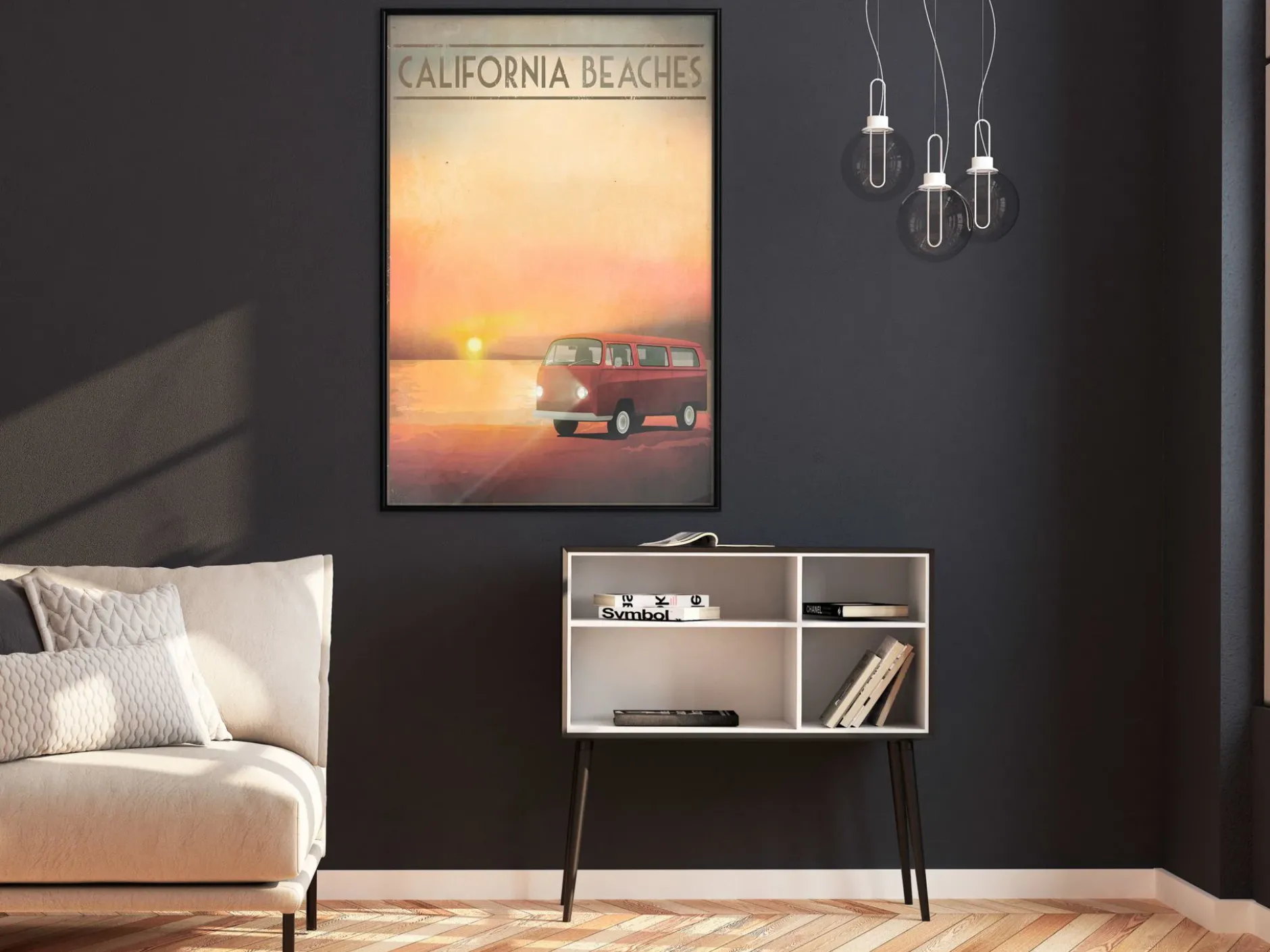 Poster 'California Beaches'