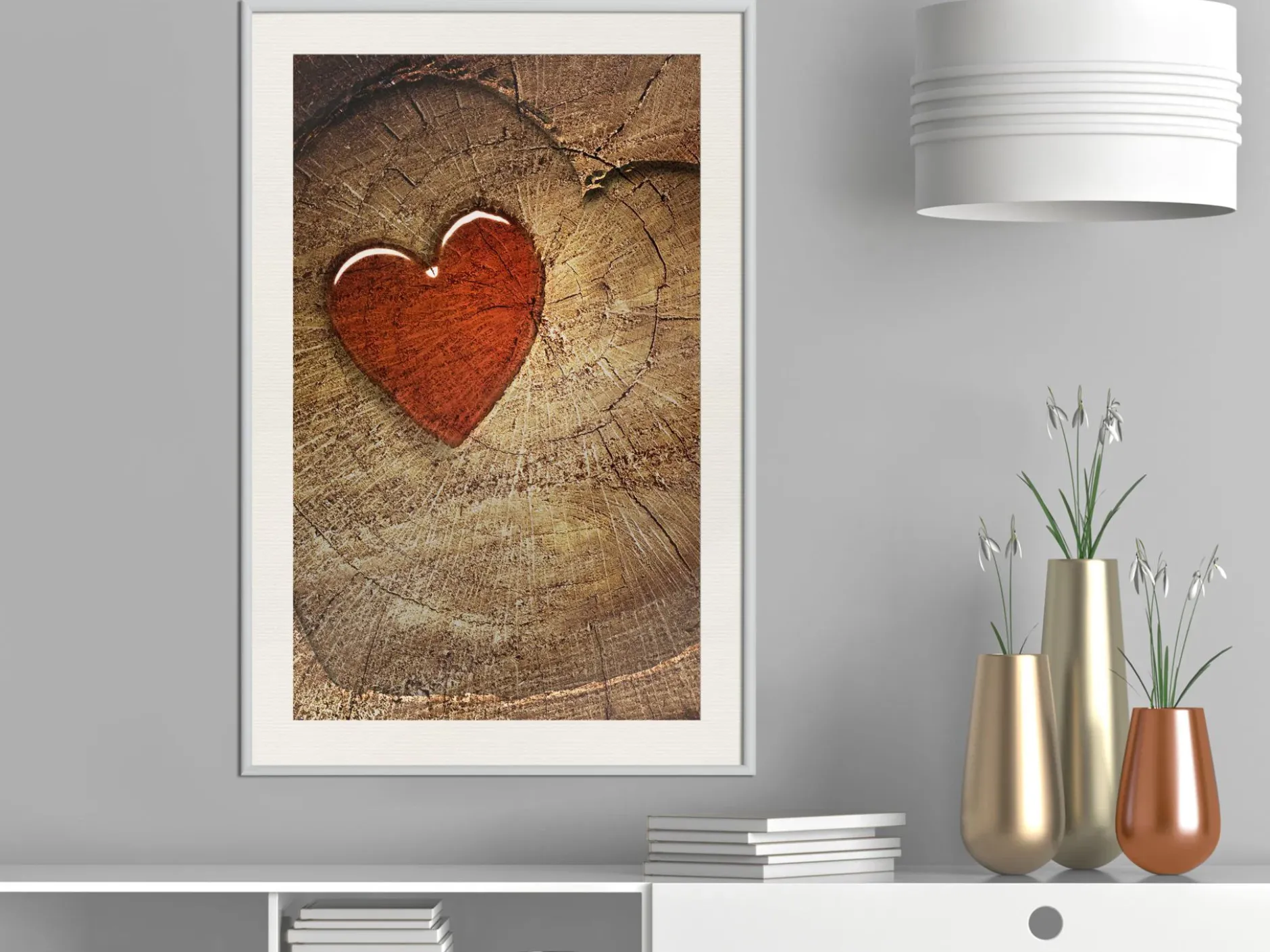 Poster 'Carved Heart'