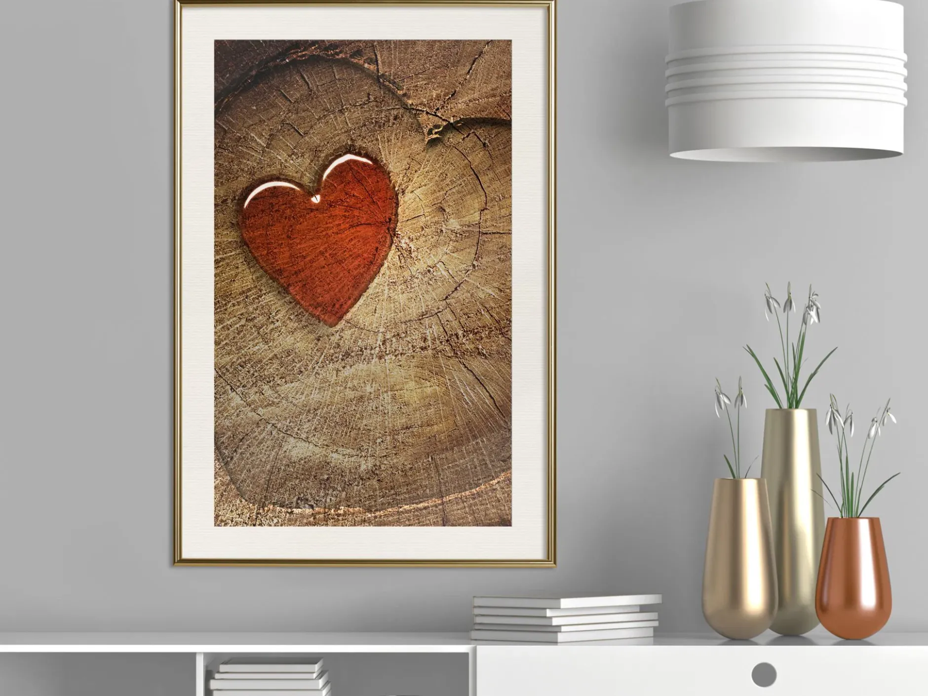 Poster 'Carved Heart'