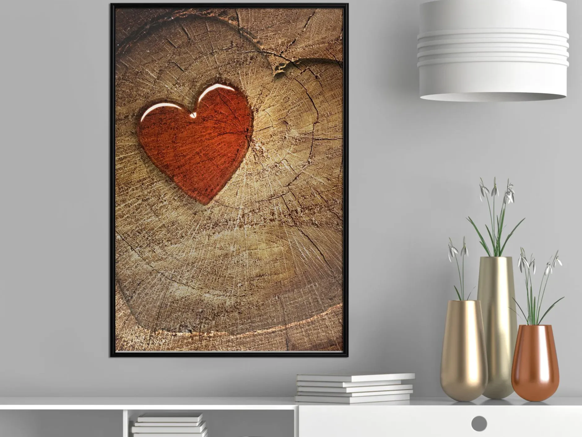 Poster 'Carved Heart'