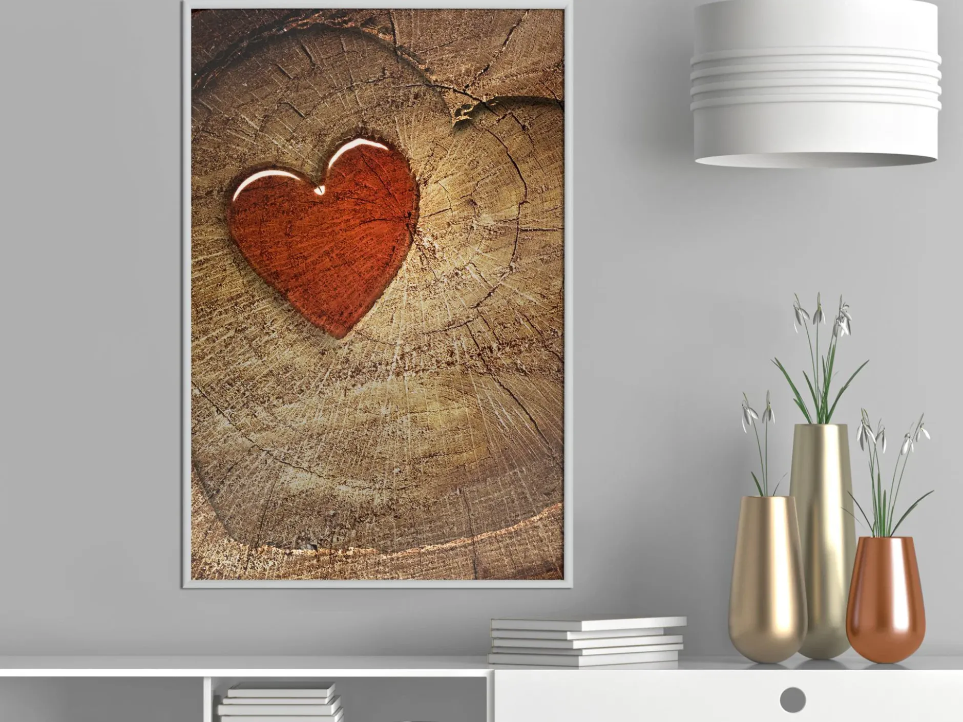 Poster 'Carved Heart'