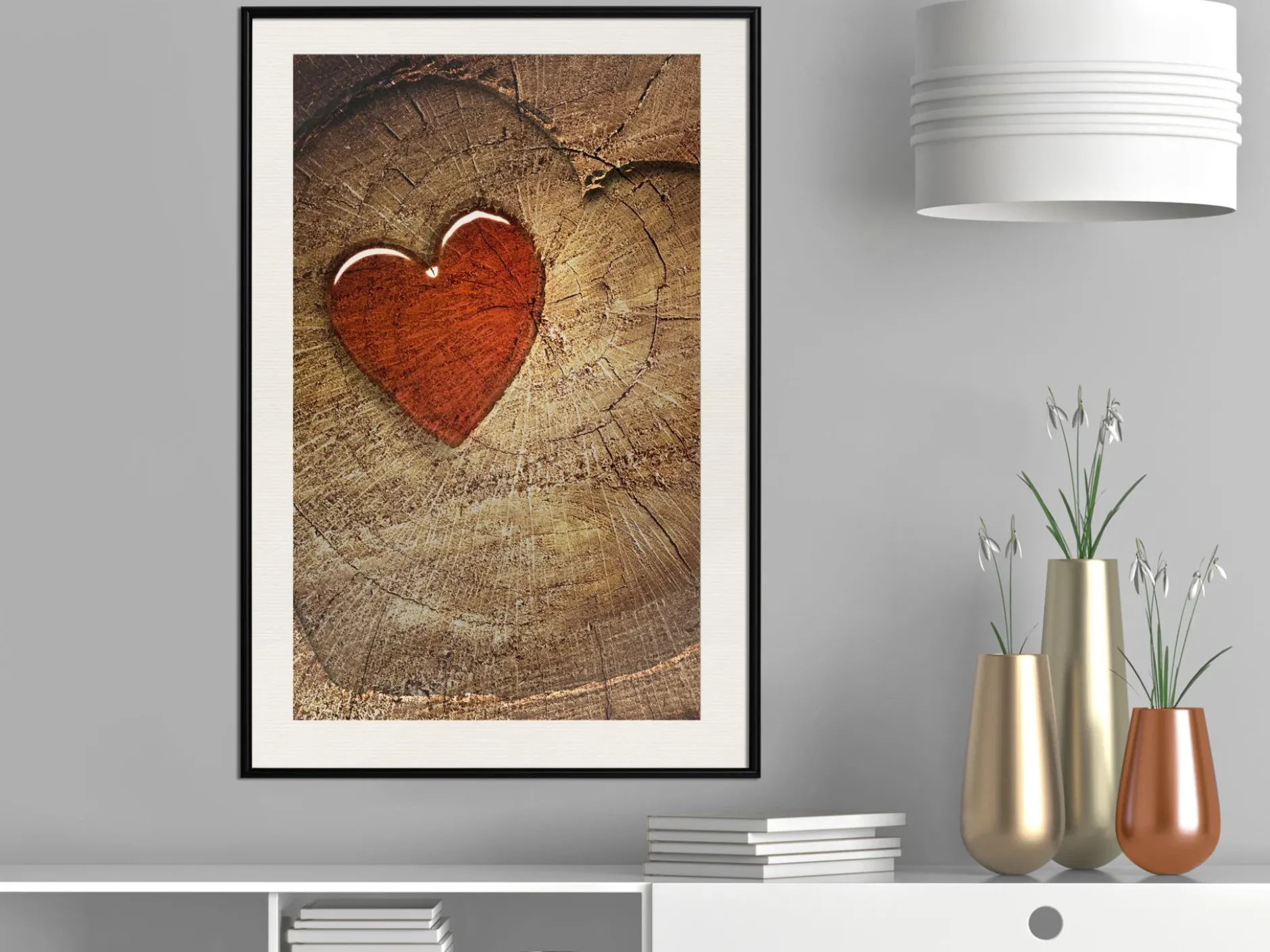 Poster 'Carved Heart'
