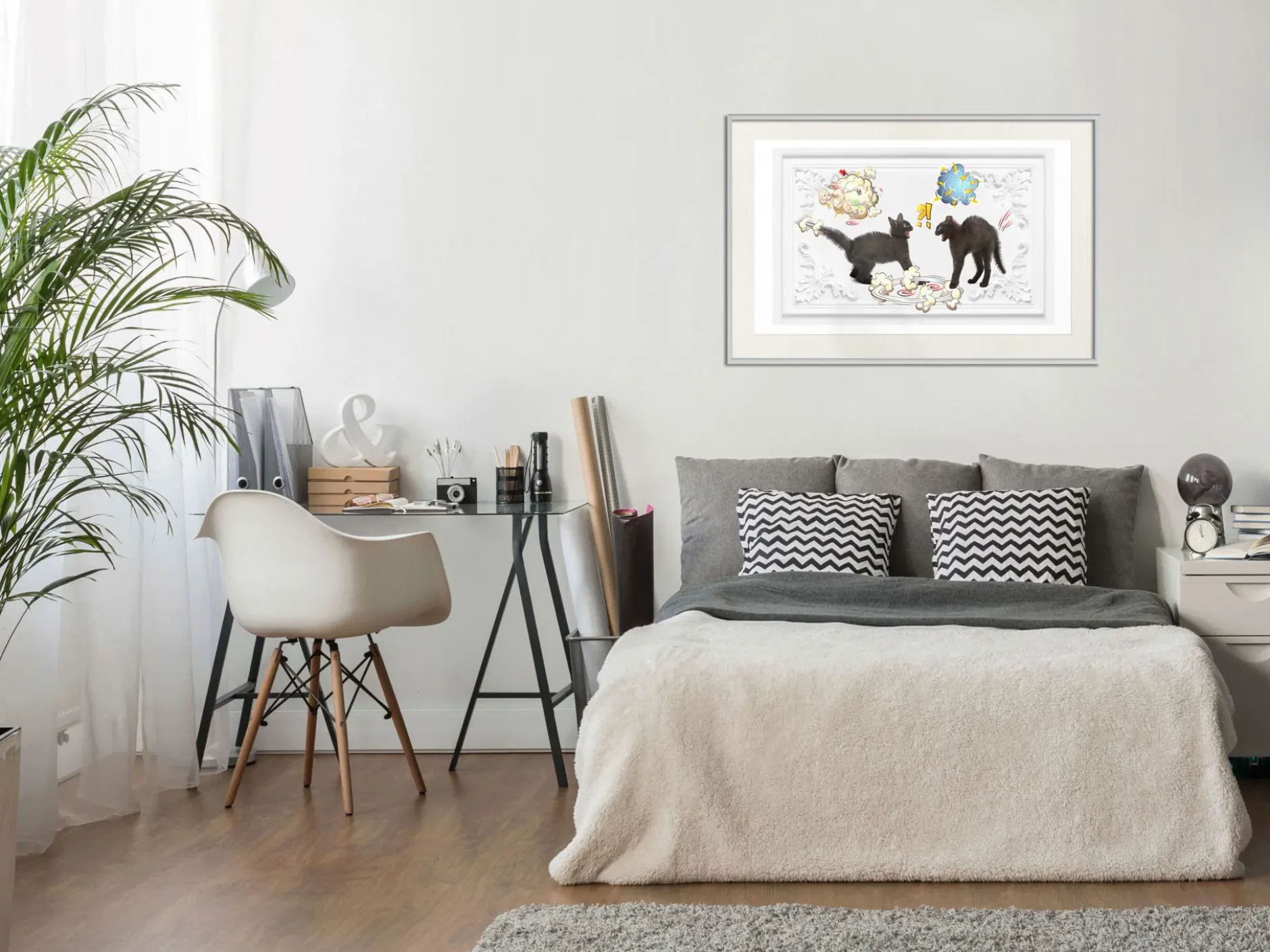 Poster 'Cat Quarrel'