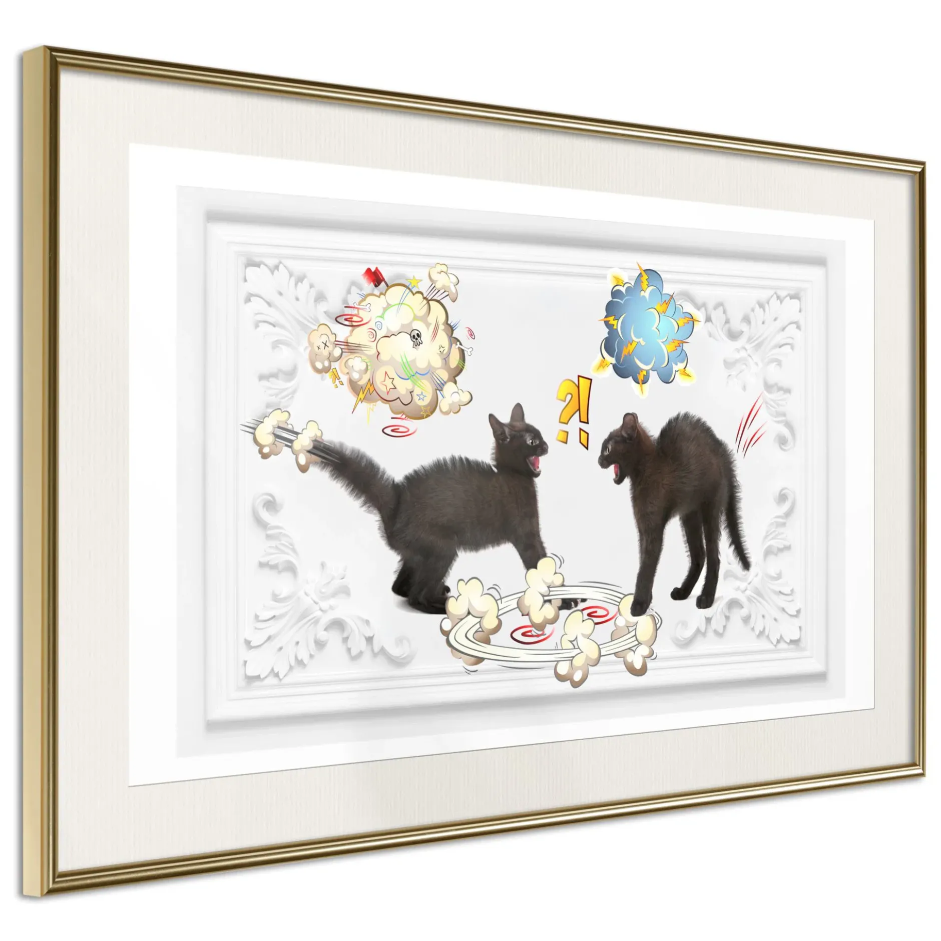Poster 'Cat Quarrel'
