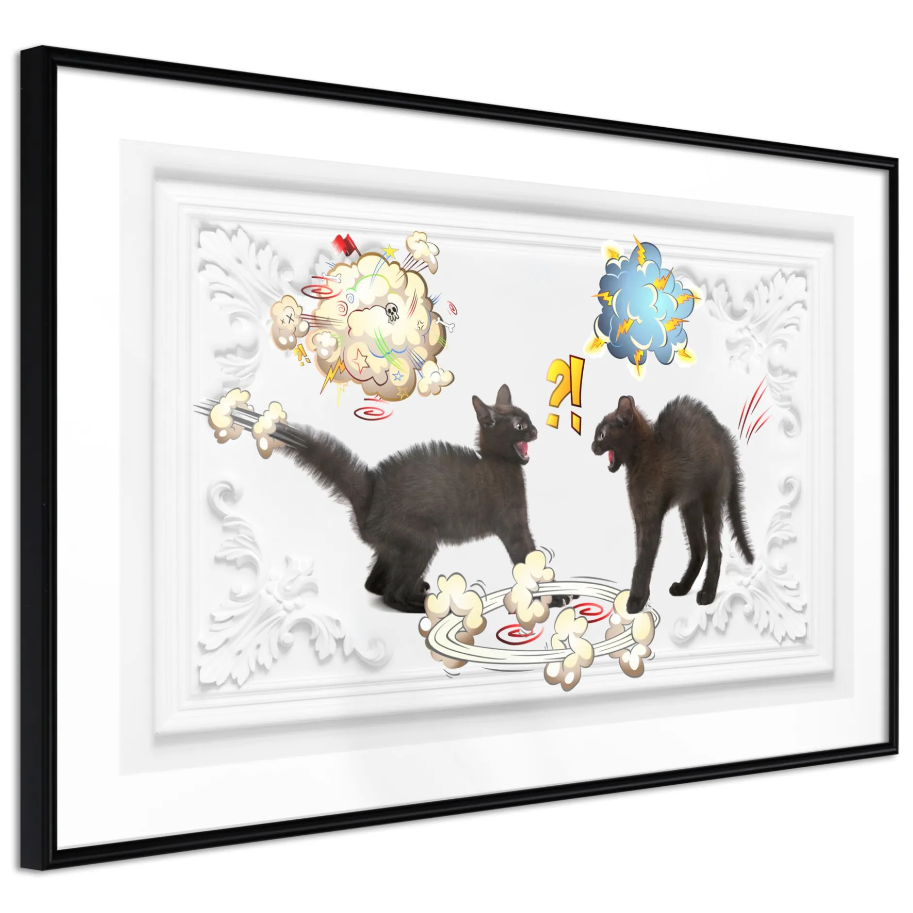 Poster 'Cat Quarrel'