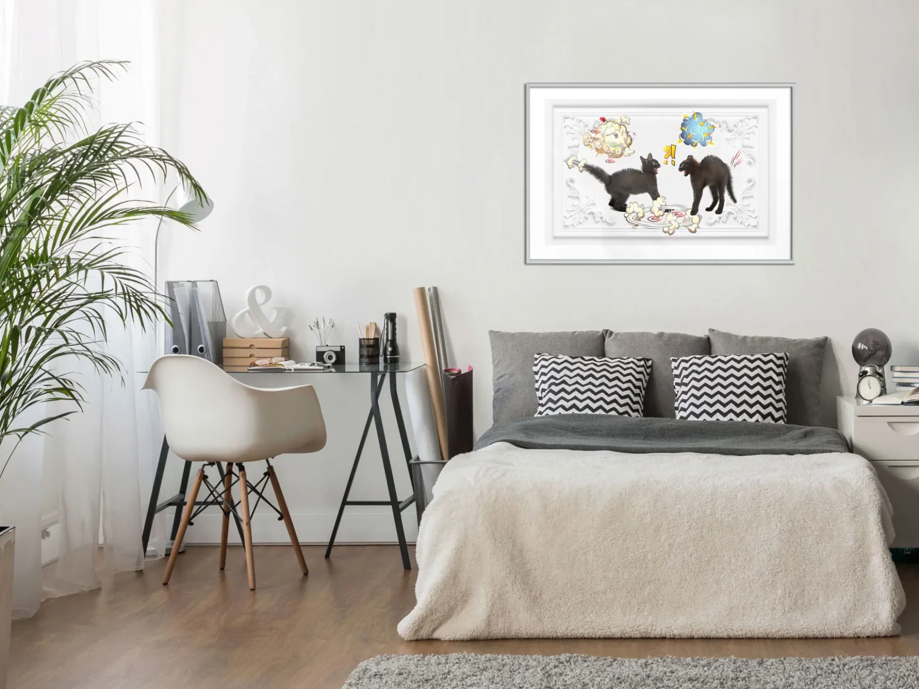 Poster 'Cat Quarrel'