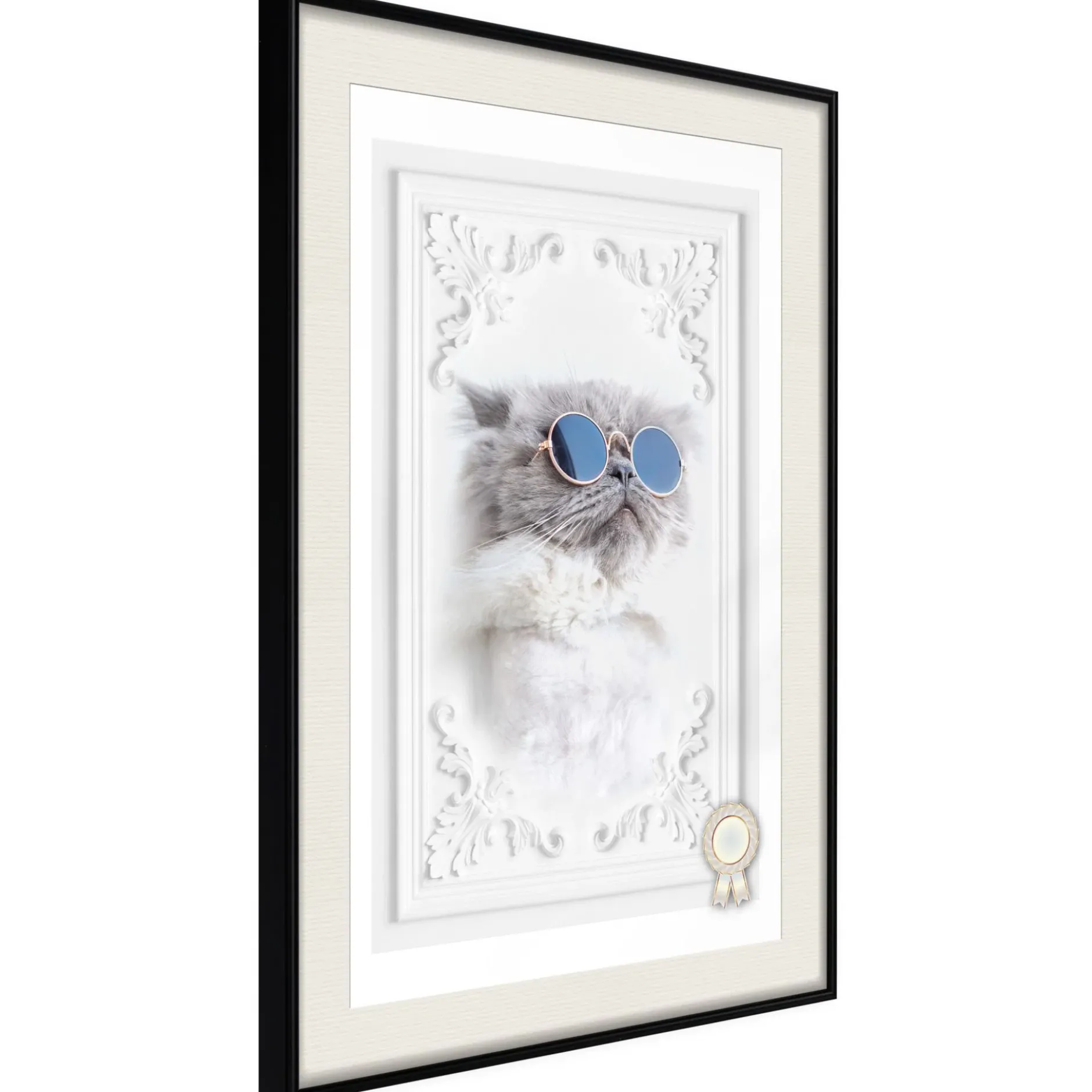 Poster 'Cat with Glasses'
