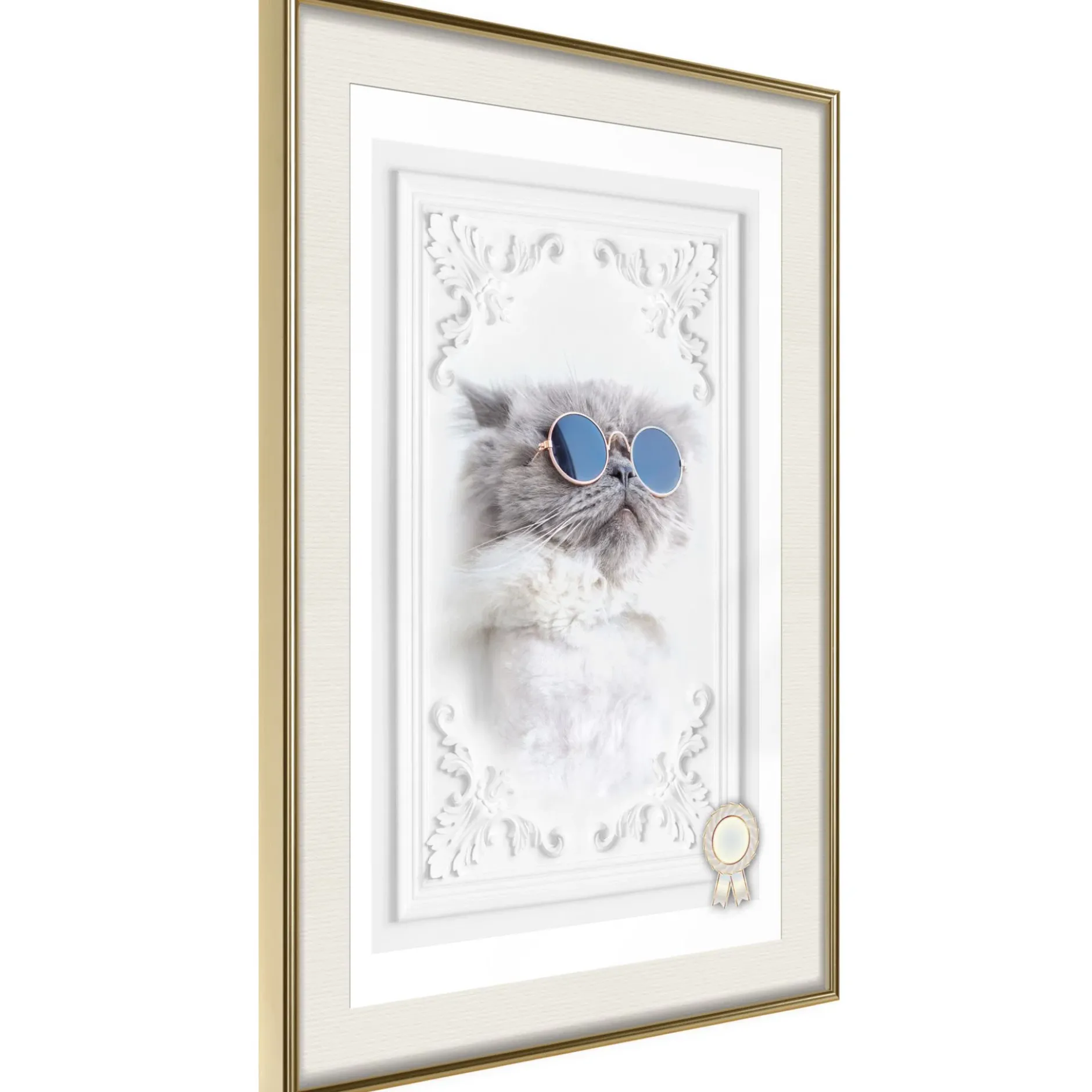 Poster 'Cat with Glasses'