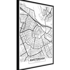 Poster 'City map: Amsterdam'