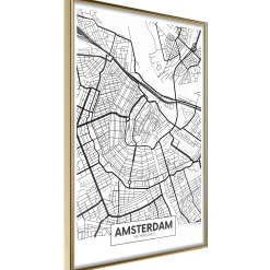 Poster 'City map: Amsterdam'