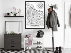 Poster 'City map: Amsterdam'
