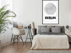 Poster 'City Map: Berlin (Round)'