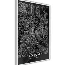 Poster 'City Map: Cologne (Dark)'