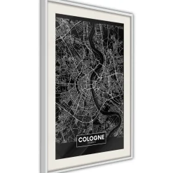 Poster 'City Map: Cologne (Dark)'