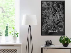 Poster 'City Map: Cologne (Dark)'