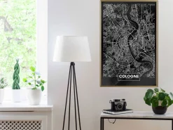 Poster 'City Map: Cologne (Dark)'