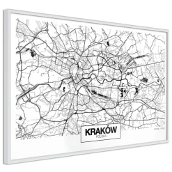 Poster 'City Map: Cracow'