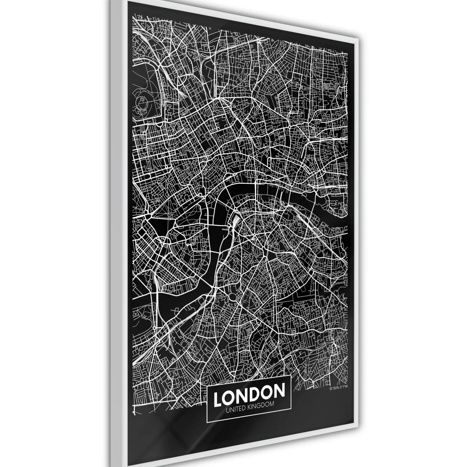 Poster 'City Map: London (Dark)'