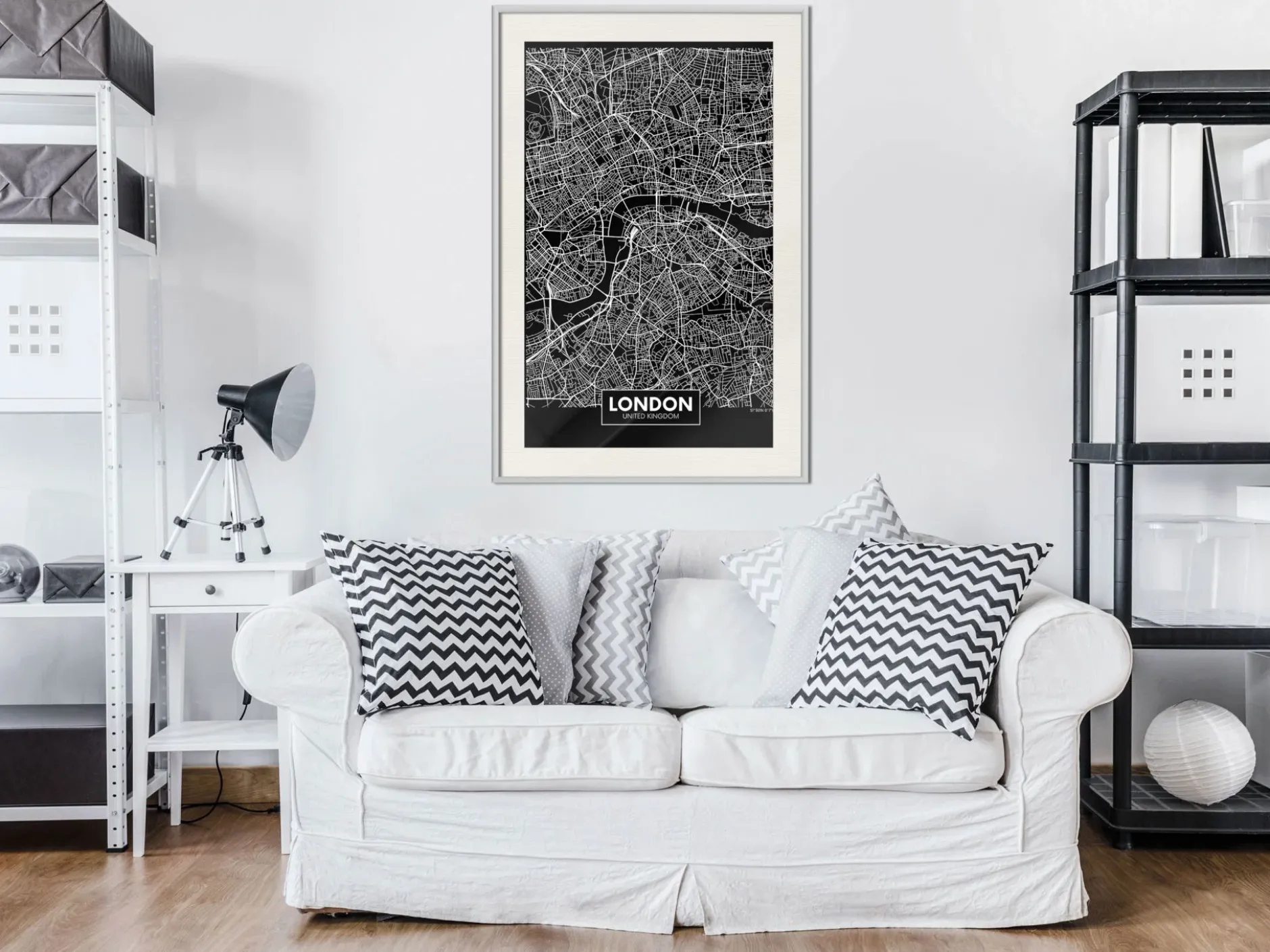 Poster 'City Map: London (Dark)'